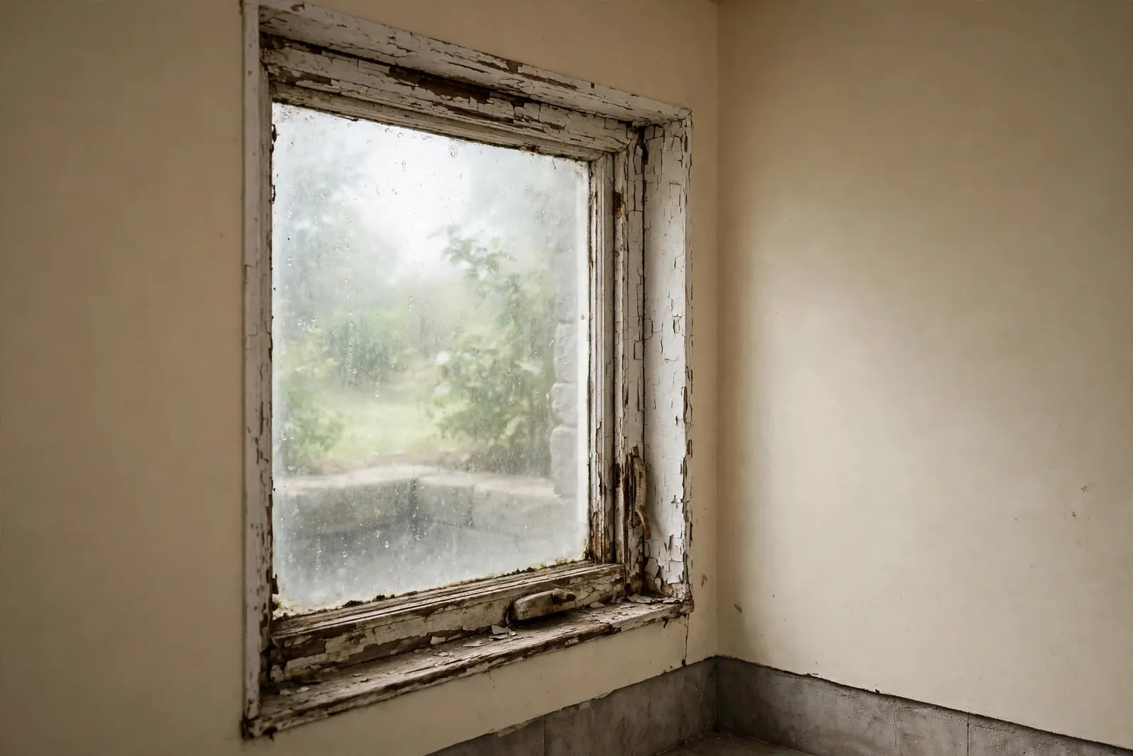 Before photo, Egress Window Replacement in Carrington, by Waldorf Egress Window Company